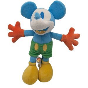 Disney Parks Color Block Mickey Mouse Plush Disneyland WDW Exclusive